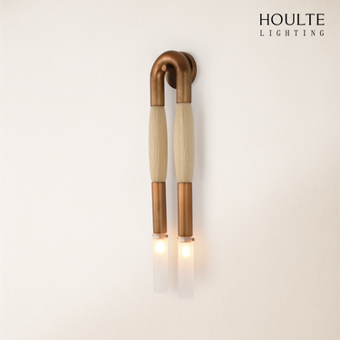 Horsehair Solid Brass Wall Sconce 30''H