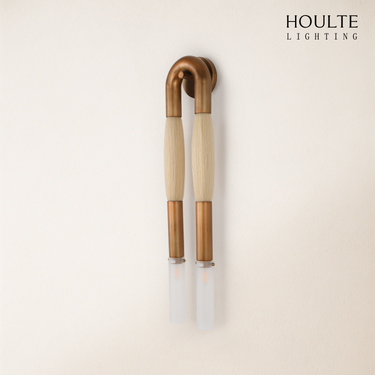 Horsehair Solid Brass Wall Sconce 30''H
