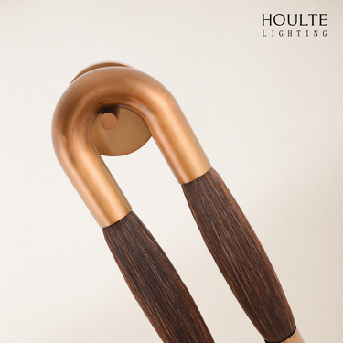 Horsehair Solid Brass Wall Sconce 30''H