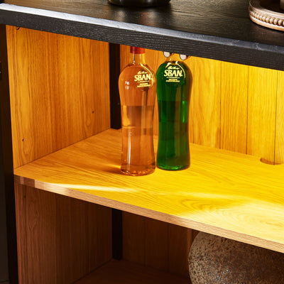 Alvar Arched Bookcase with Cabinet 79"H