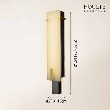 Janina Stable Alabaster Personality Wall Sconce 21.5"H