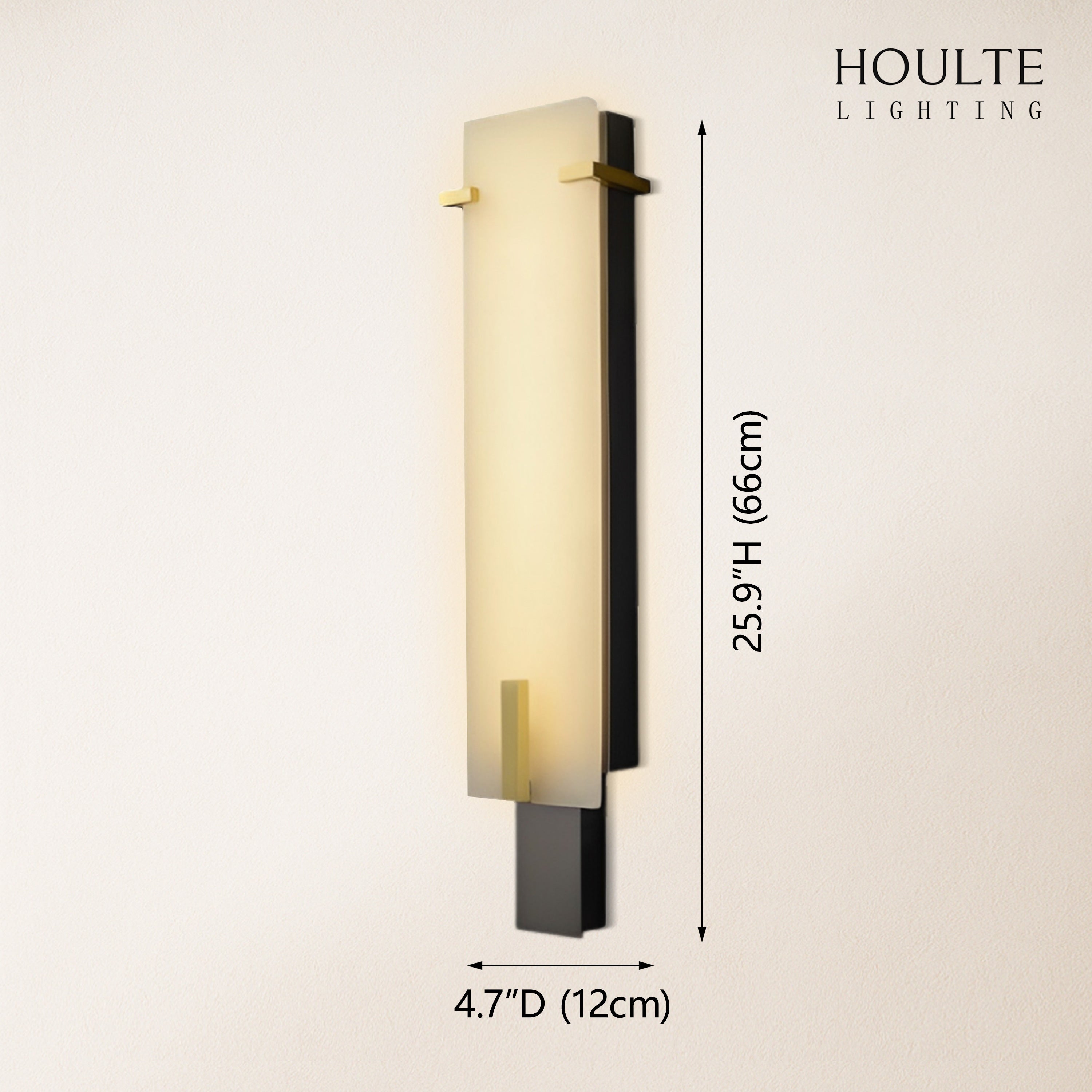 Janina Stable Alabaster Personality Wall Sconce 25.9"H