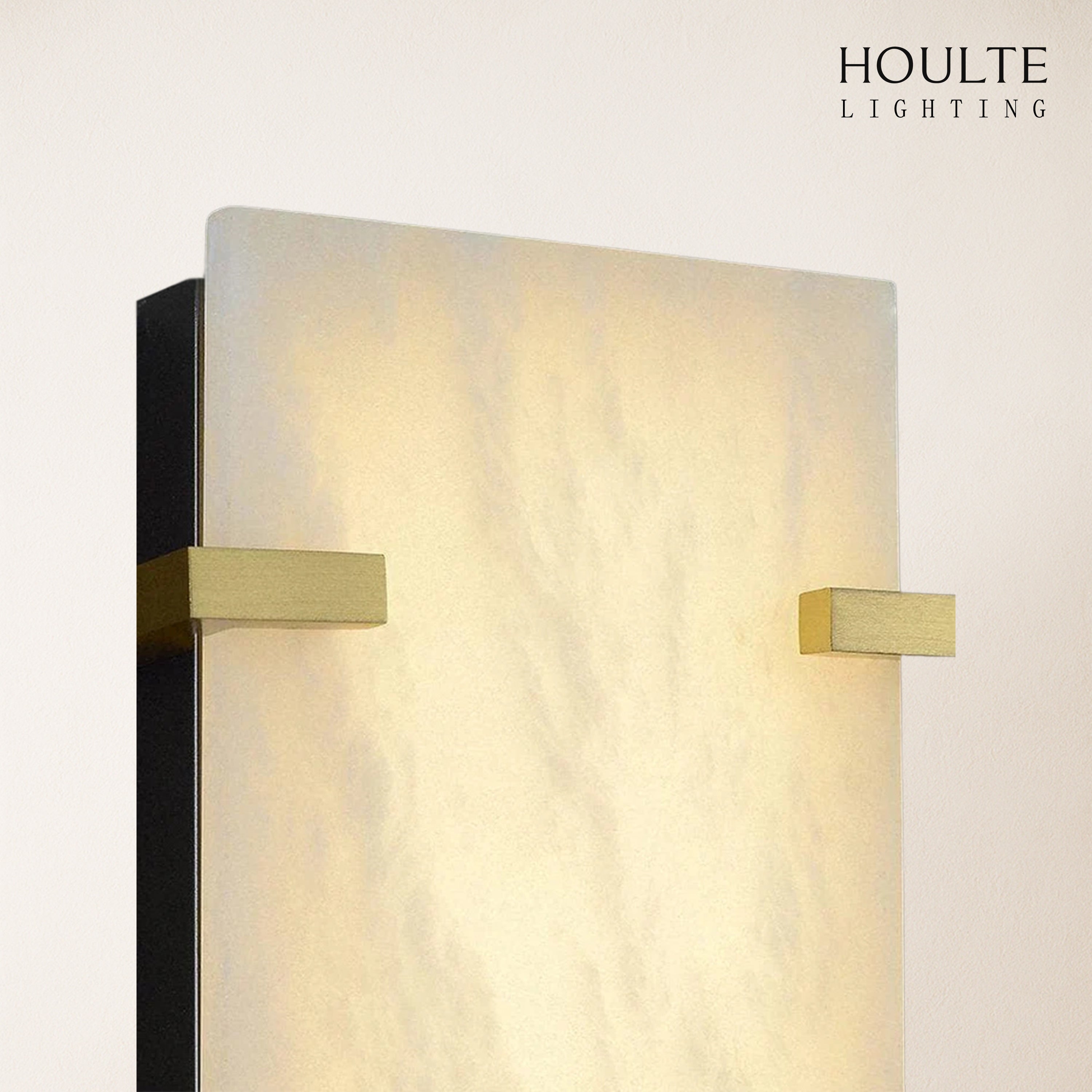 Janina Stable Alabaster Personality Wall Sconce 34.1"H