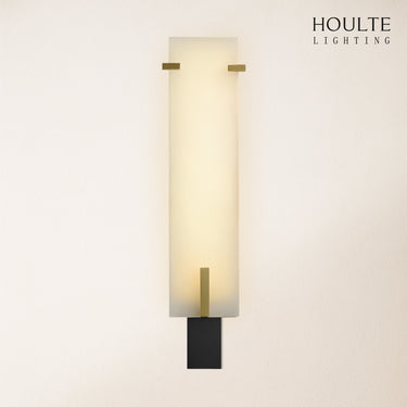 Janina Stable Alabaster Personality Wall Sconce 34.1"H