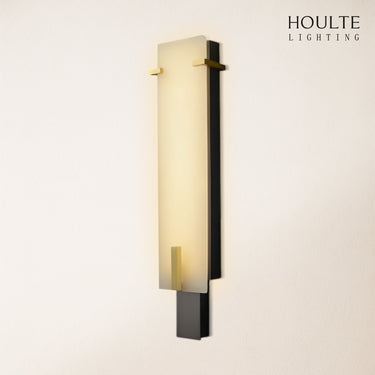 Janina Stable Alabaster Personality Wall Sconce 34.1"H