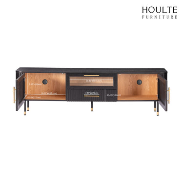 Ewan Oak Media Console 80"W