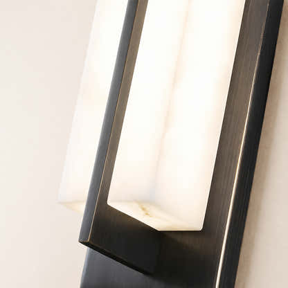 Caelum Alabaster Cuboid Wall Sconce