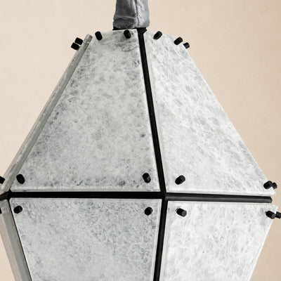 Pietra Blue Marble Lantern Pendant 13.7"D