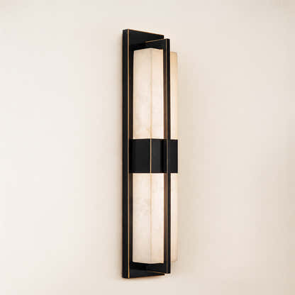 Caelum Alabaster Cuboid Wall Sconce