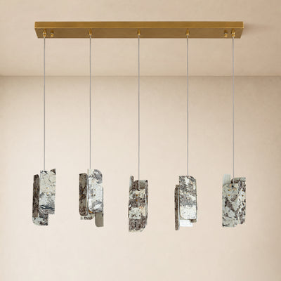 Pietra Quartzite Linear Chandelier 50"W