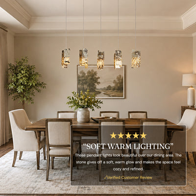 Pietra Quartzite Linear Chandelier 50"W