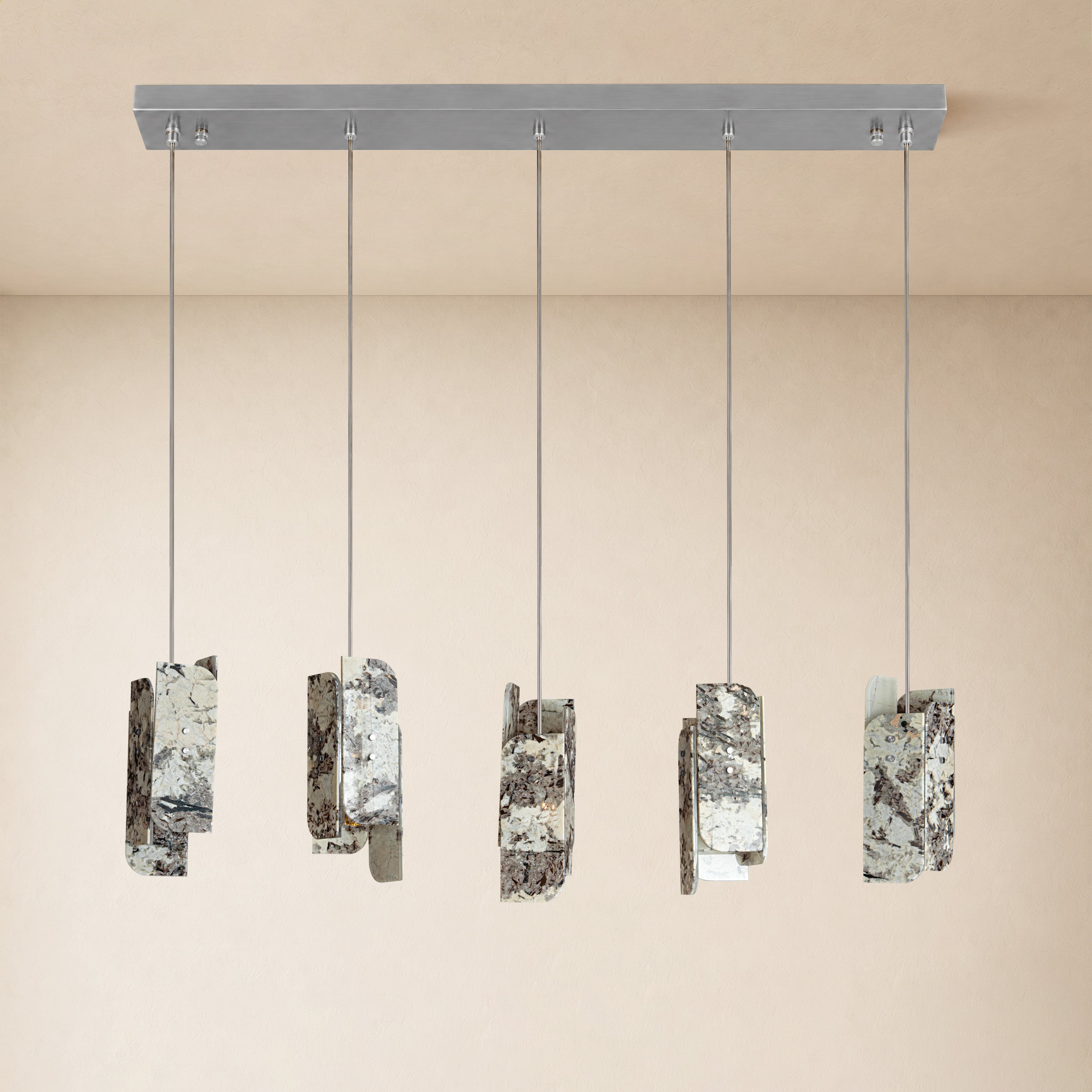 Pietra Quartzite Linear Chandelier 50"W