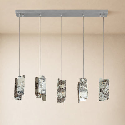 Pietra Quartzite Linear Chandelier 50"W