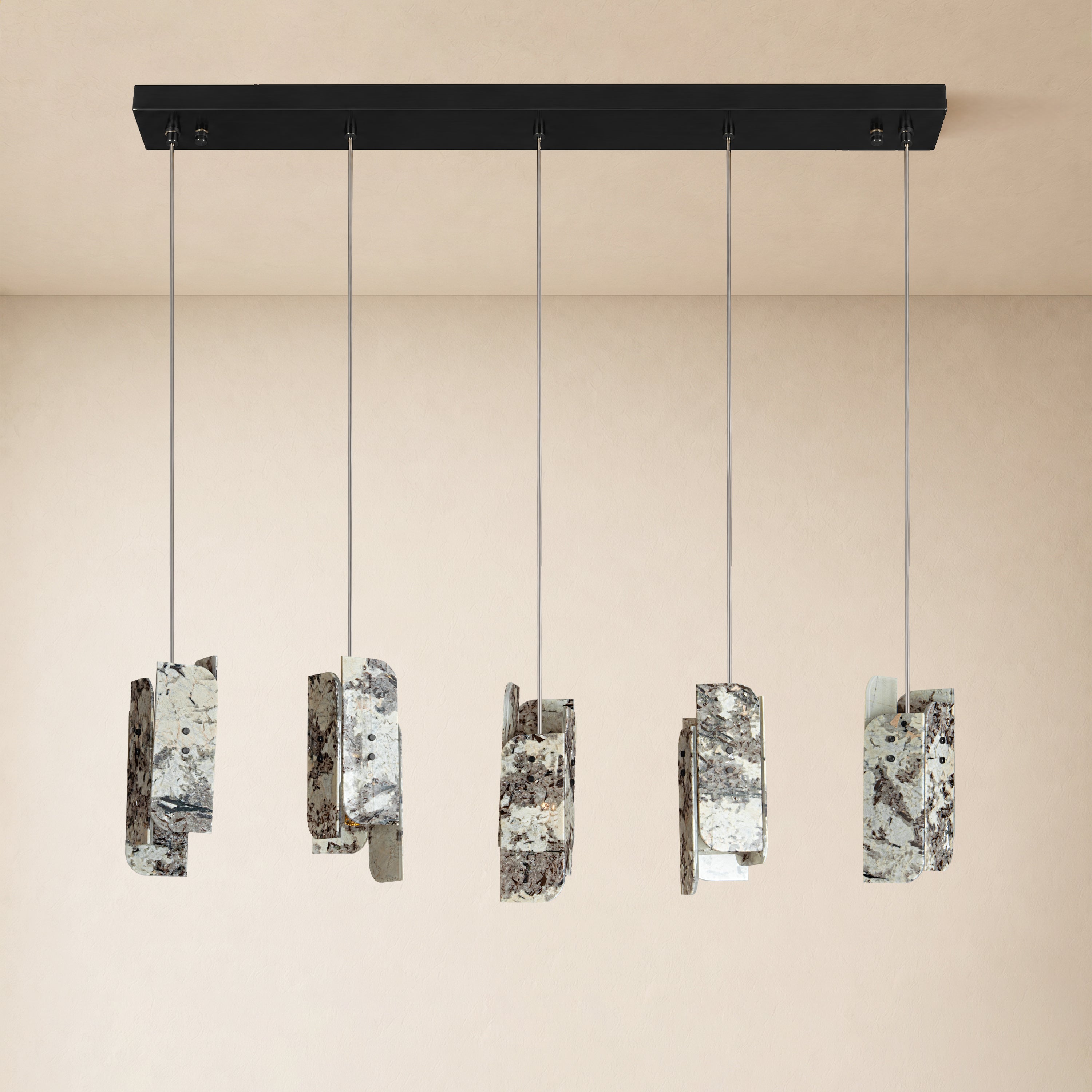 Pietra Quartzite Linear Chandelier 50"W