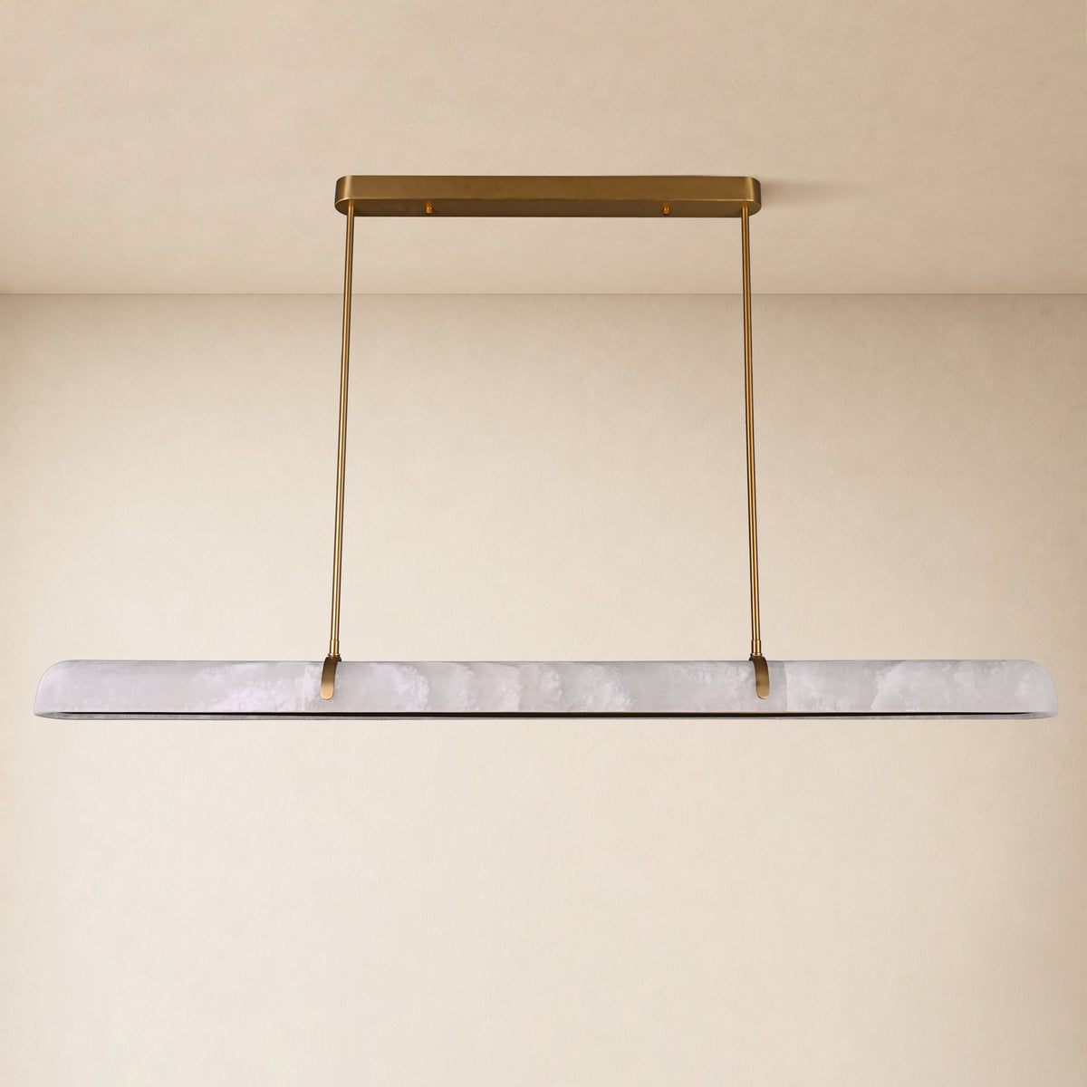 Avon Alabaster Linear Chandelier 59"W