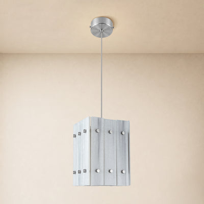 Pietra White Marble Box Pendant Light 6.6"W