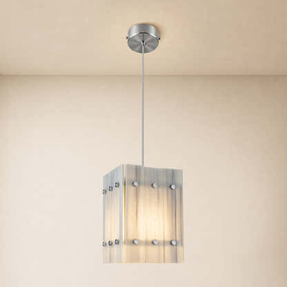 Pietra Marble Round Pendant Light 6.6"D