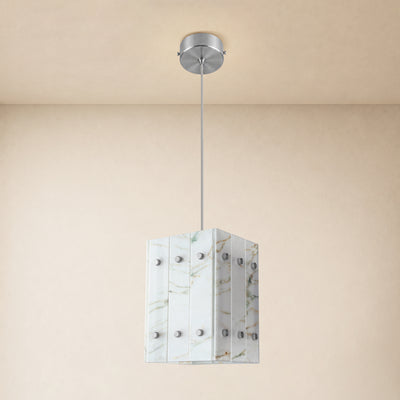 Pietra Marble Box Pendant 6.6"W