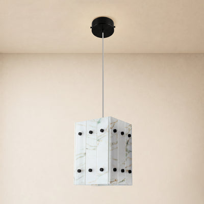 Pietra Marble Box Pendant 6.6"W