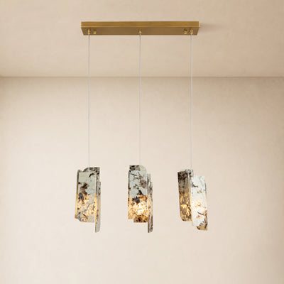 Pietra Quartzite Linear Chandelier 27.5"W