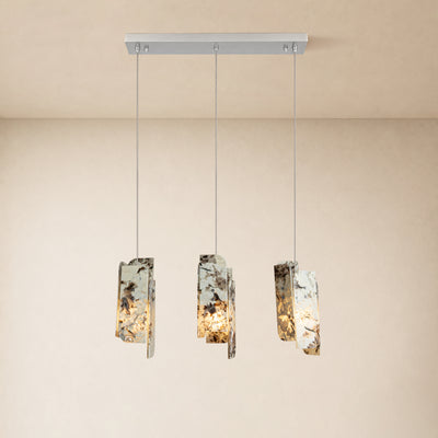 Pietra Quartzite Linear Chandelier 27.5"W