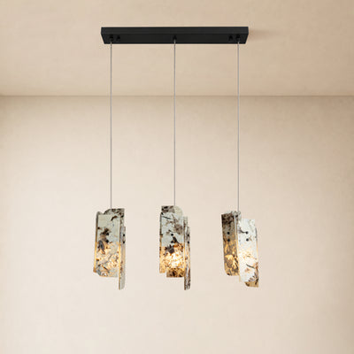 Pietra Quartzite Linear Chandelier 27.5"W