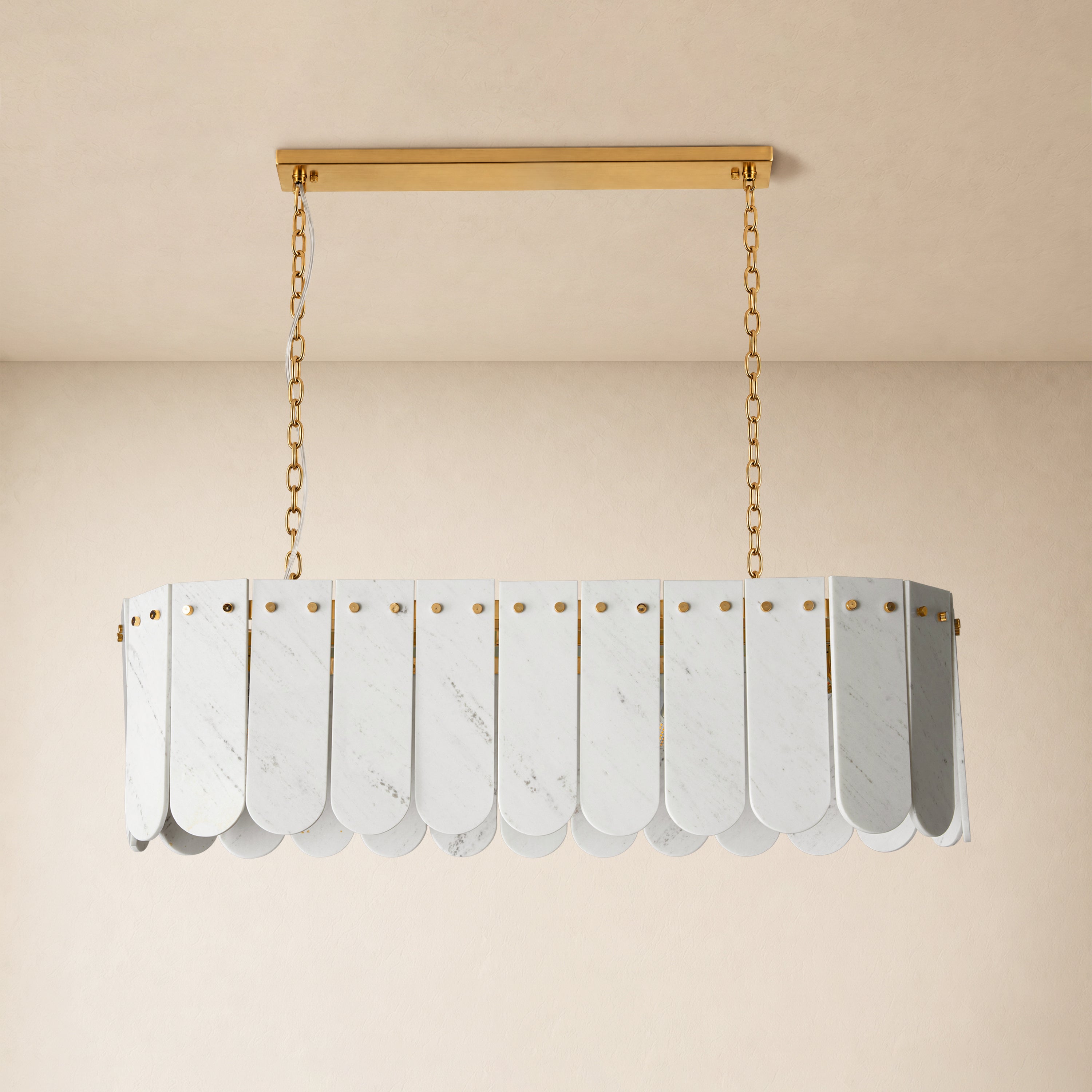 Pietra Marble Linear Chandelier 35.4"W
