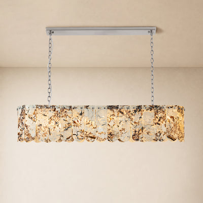 Pietra Quartzite Linear Panel Chandelier 35.4"W