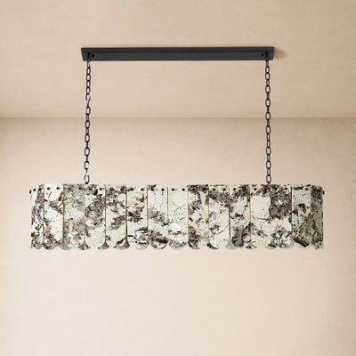 Pietra Quartzite Linear Panel Chandelier 35.4"W