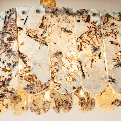 Pietra Quartzite Linear Panel Chandelier 35.4"W