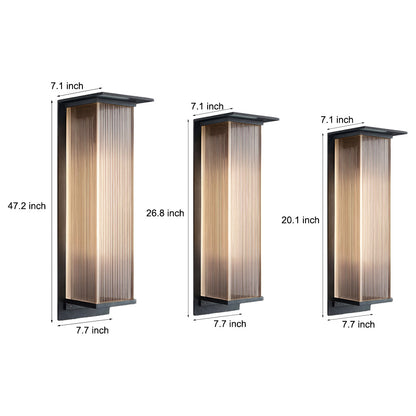Cyclumena Rectangular Solar Outdoor Wall Light
