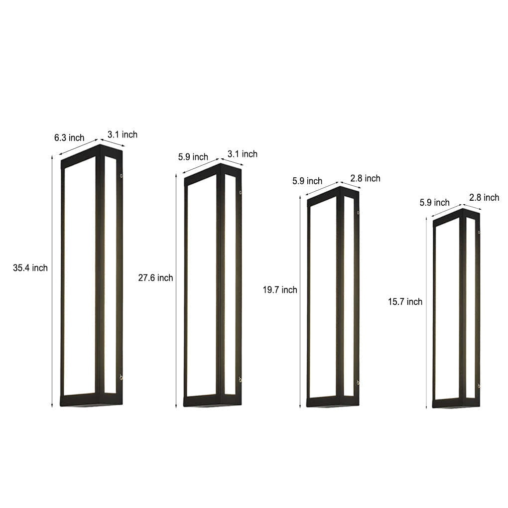 Solaris Rectangular Waterproof Outdoor Wall Light