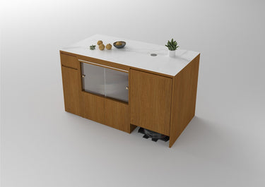 Leslie Kitchen island 61.7" W