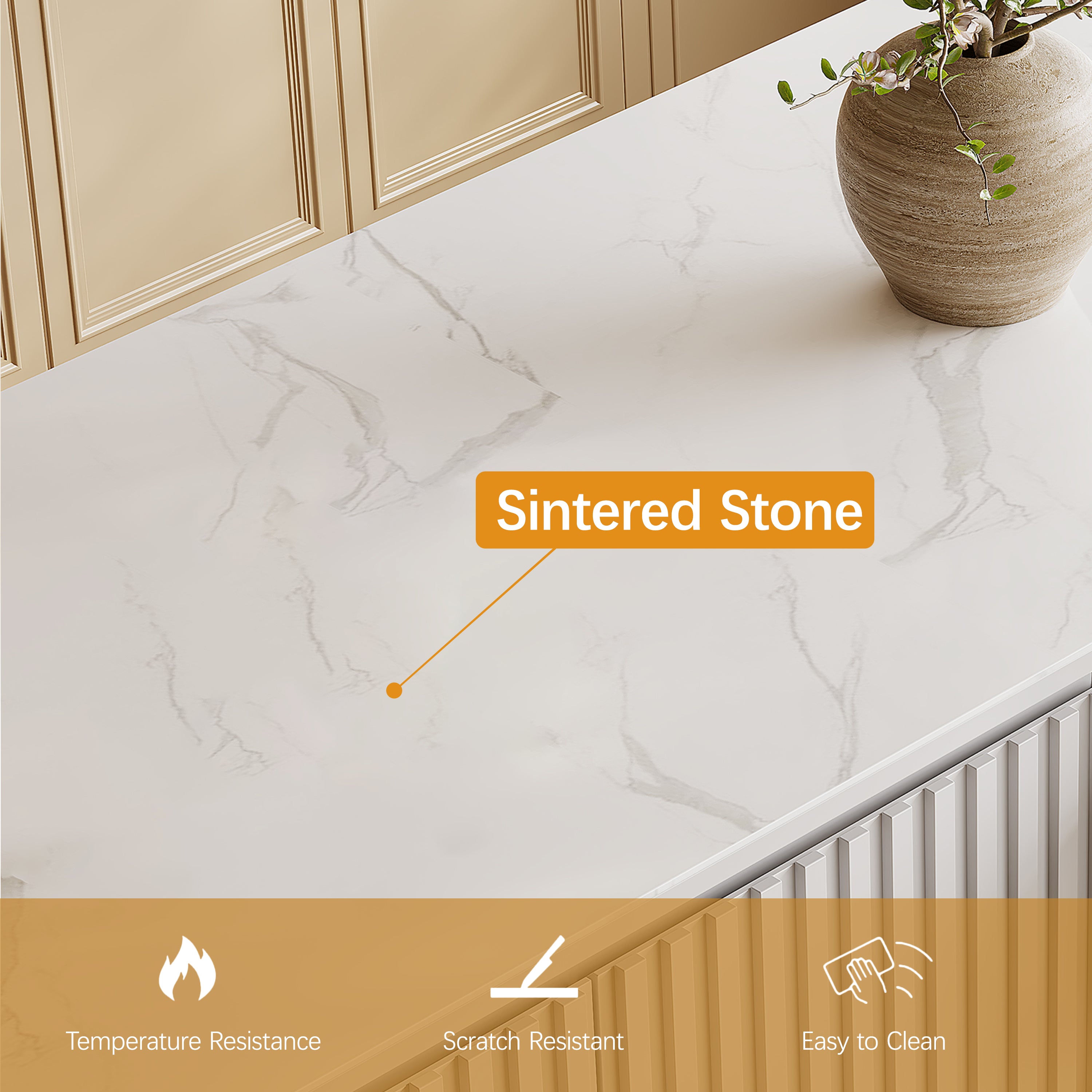 Nare Kitchen Island 71"W