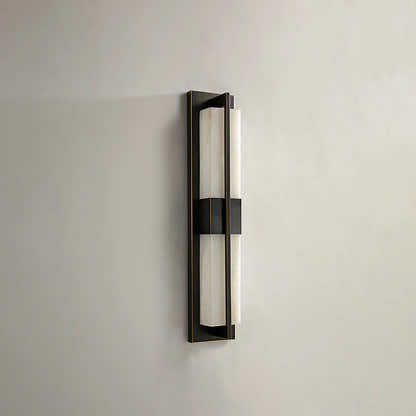 Caelum Alabaster Cuboid Wall Sconce