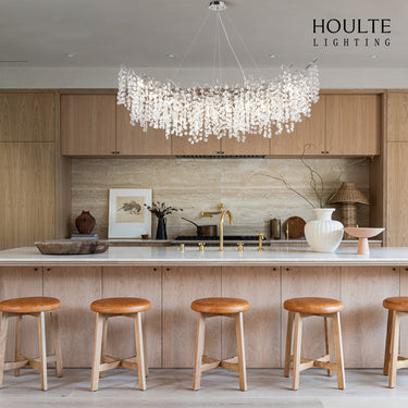 Lustre Branches Crystal Rectangular Chandelier 55"L