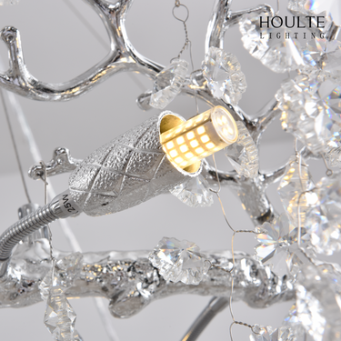 Lustre Branches Crystal Rectangular Chandelier 55"L
