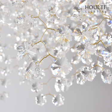 Lustre Branches Crystal Rectangular Chandelier 55"L