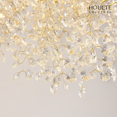 Lustre Branches Crystal Rectangular Chandelier 55"L