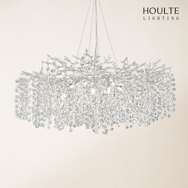 Lustre Branches Crystal Round Chandelier for All Rooms 30"