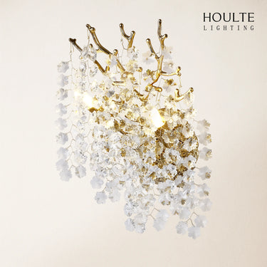 Lustre Branches Crystal Wall Sconce 10"W