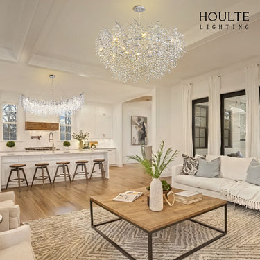 Lustre Branches Halo Chandelier 48"