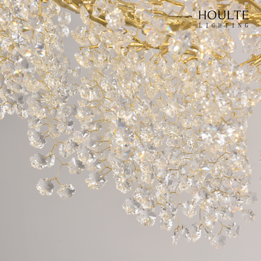 Lustre Branches Halo Chandelier 48"