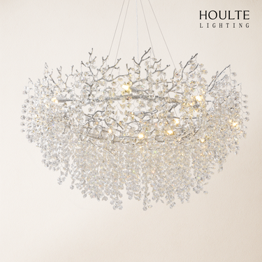Lustre Branches Halo Chandelier 48"