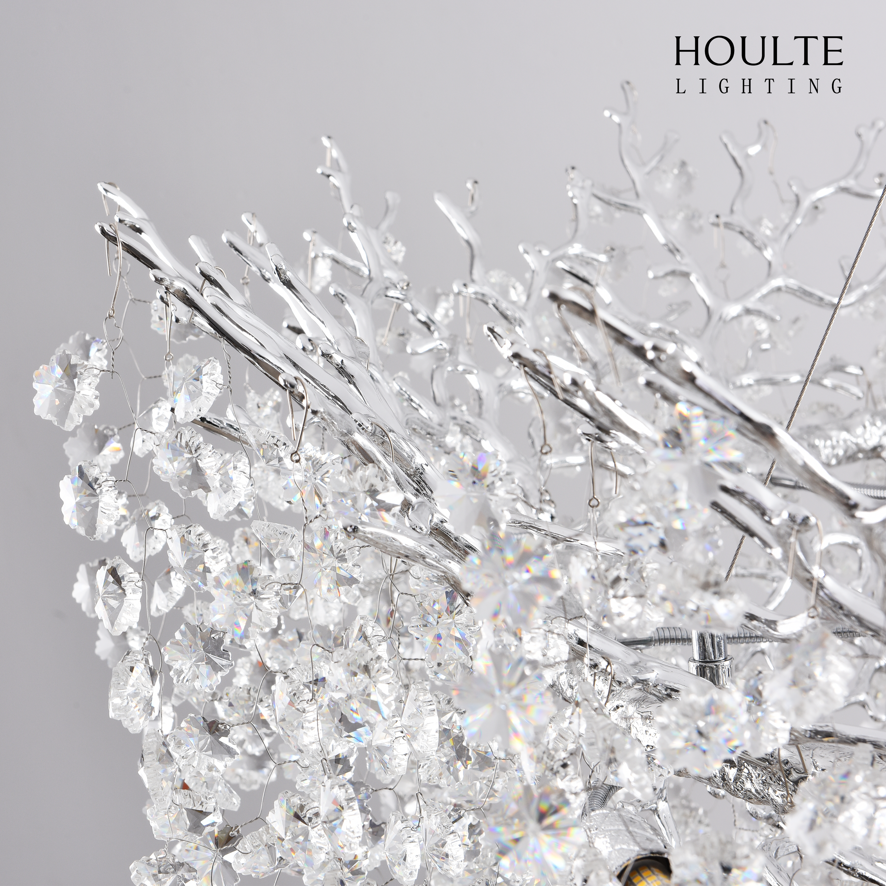 Lustre Branches Halo Chandelier 48"