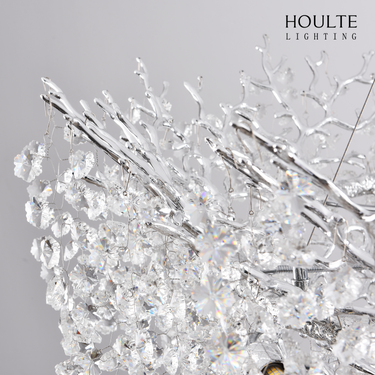 Lustre Branches Halo Chandelier 48"