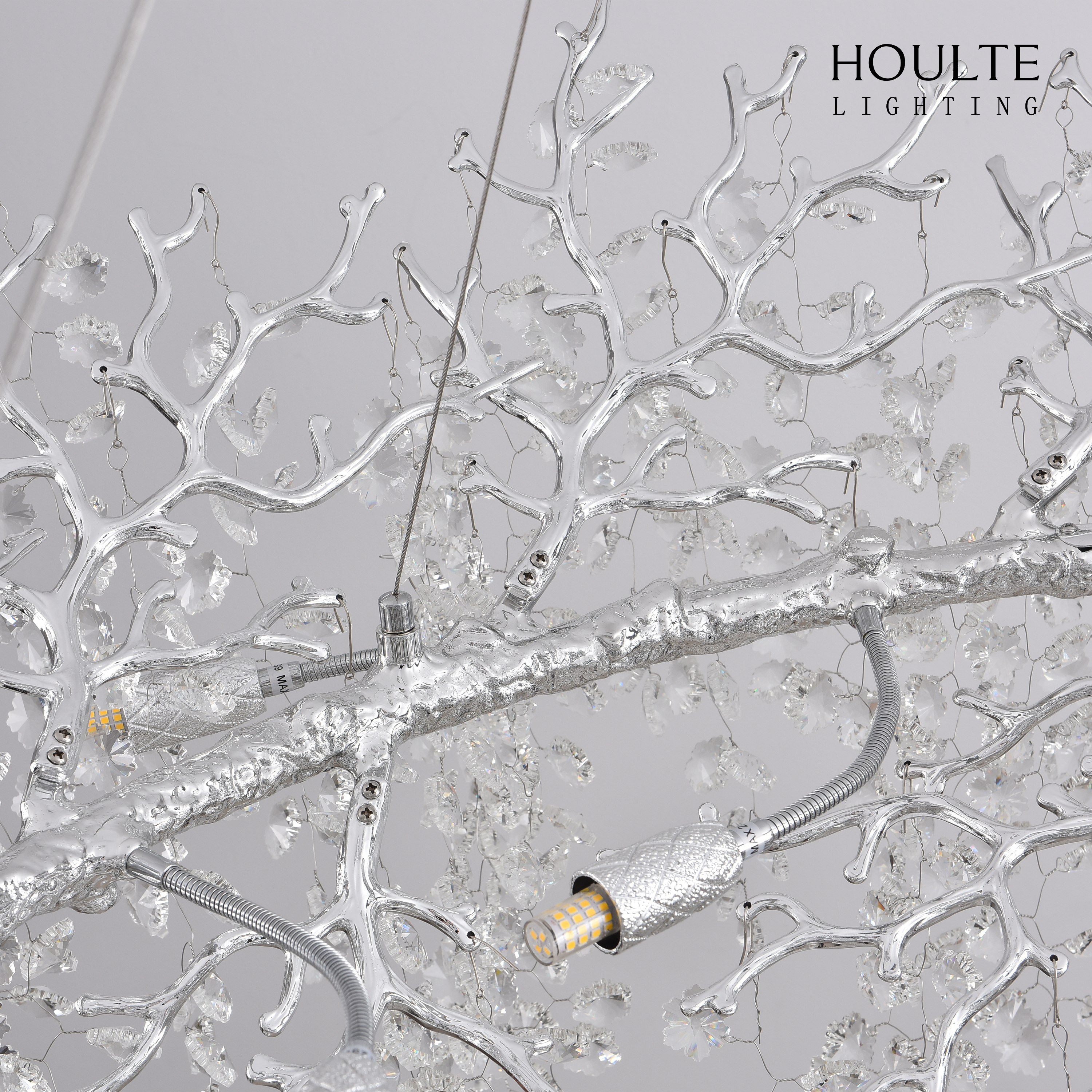 Lustre Branches Halo Chandelier 48"