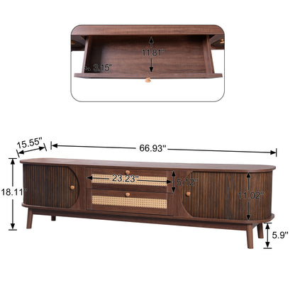 MARIS RATTAN MEDIA CONSOLE 64"
