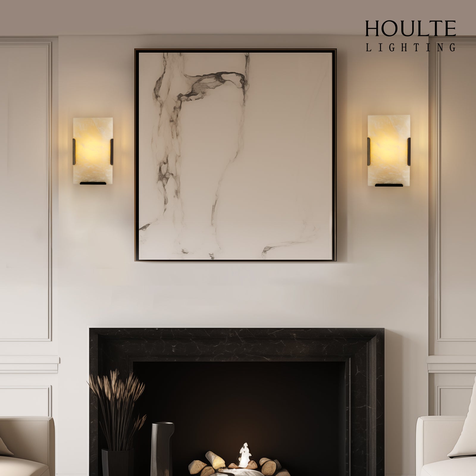 Maris Alabaster Wall Sconce 10"H