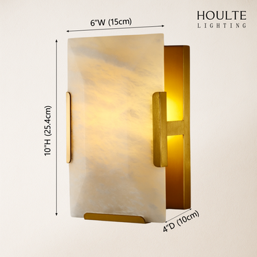 Maris Alabaster Wall Sconce 10"H